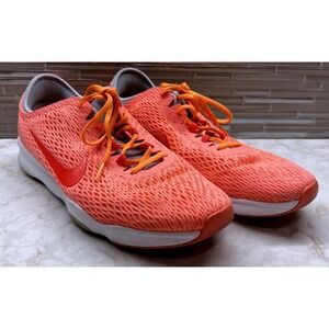 Nike Zoom Fit Training Shoes Crimson Orange Womens Size 9 Cross Training